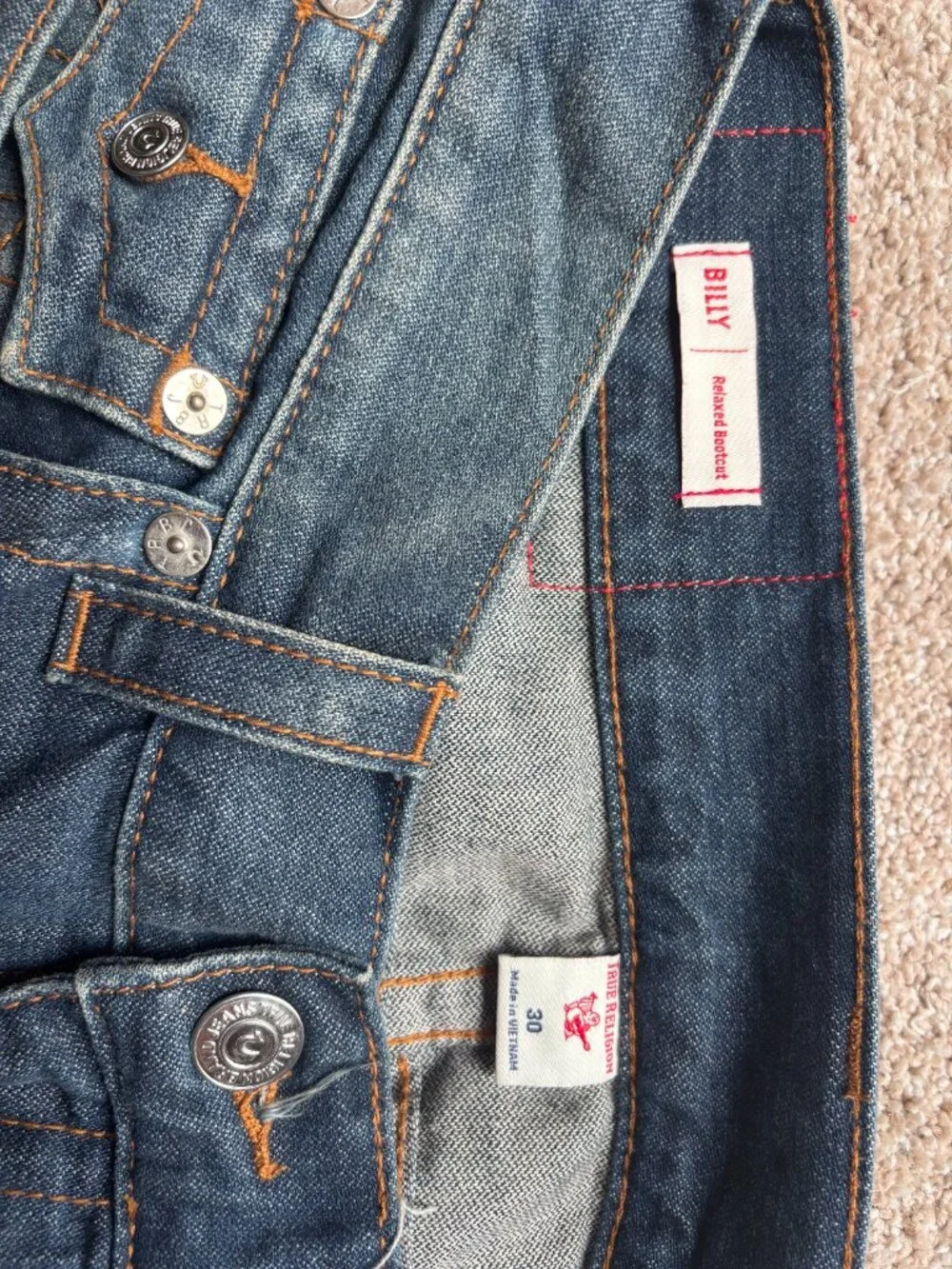 true religion blue billy bootcut jeans 30x30